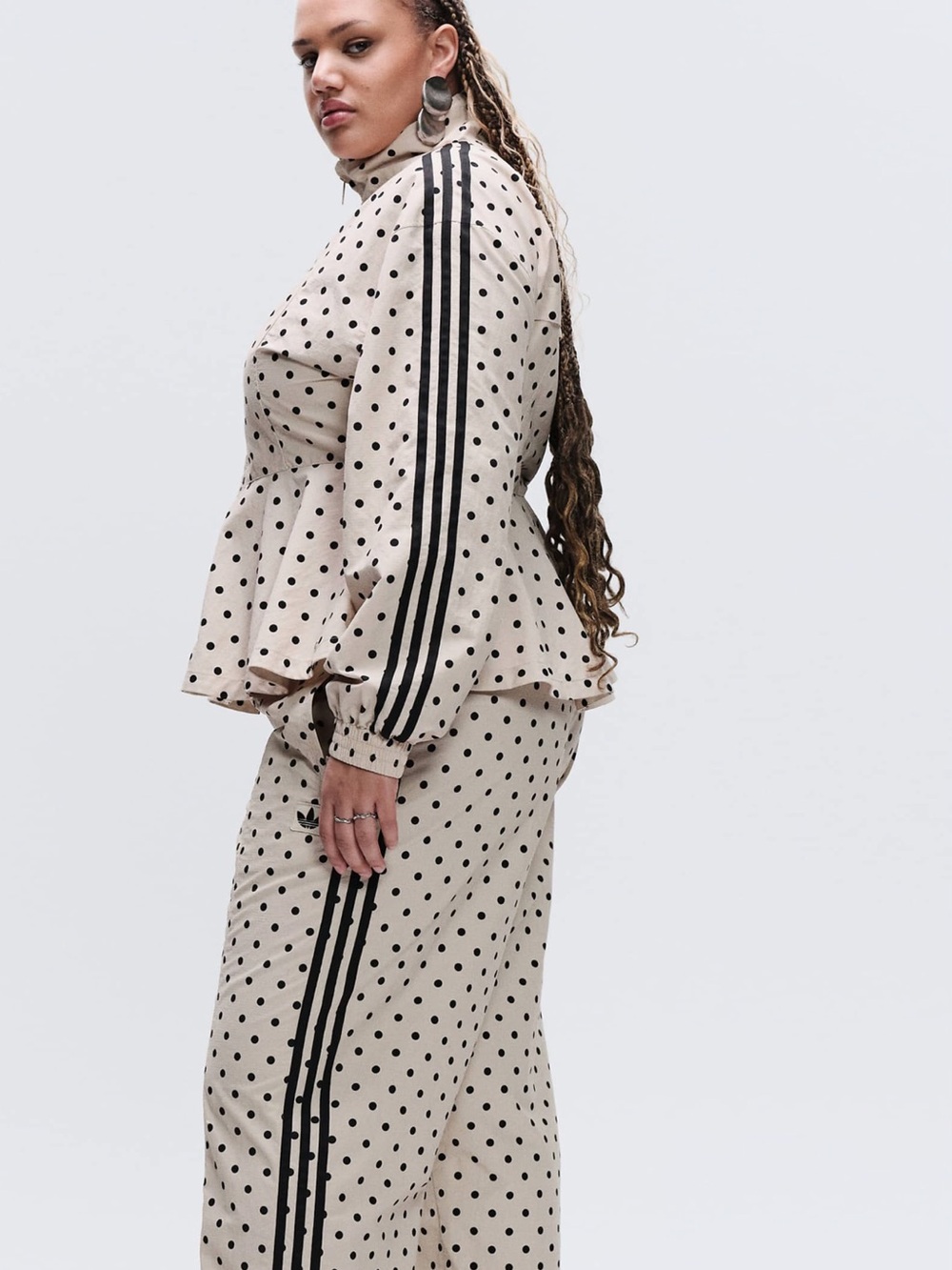 NEW adidas Originals x ASOS Cream Polka Dot Track Suit 2 Piece - Picture 3 of 5